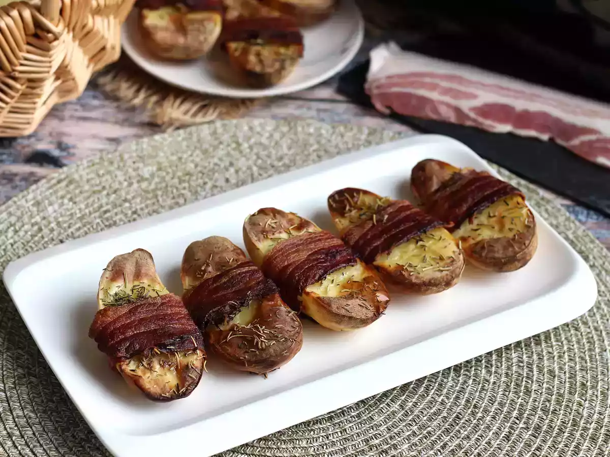 Patate al forno con pancetta affumicata - foto 4