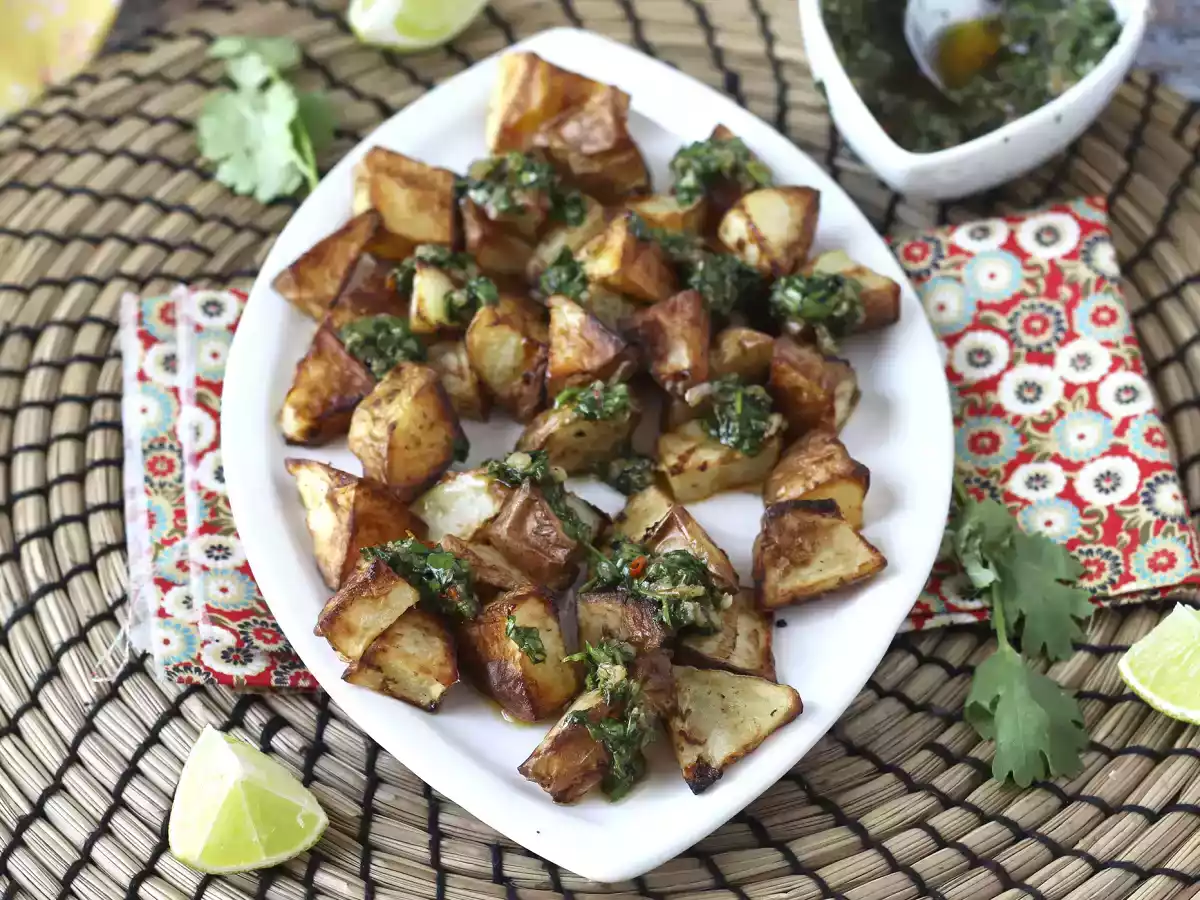 Patate al forno con salsa chimichurri - foto 3