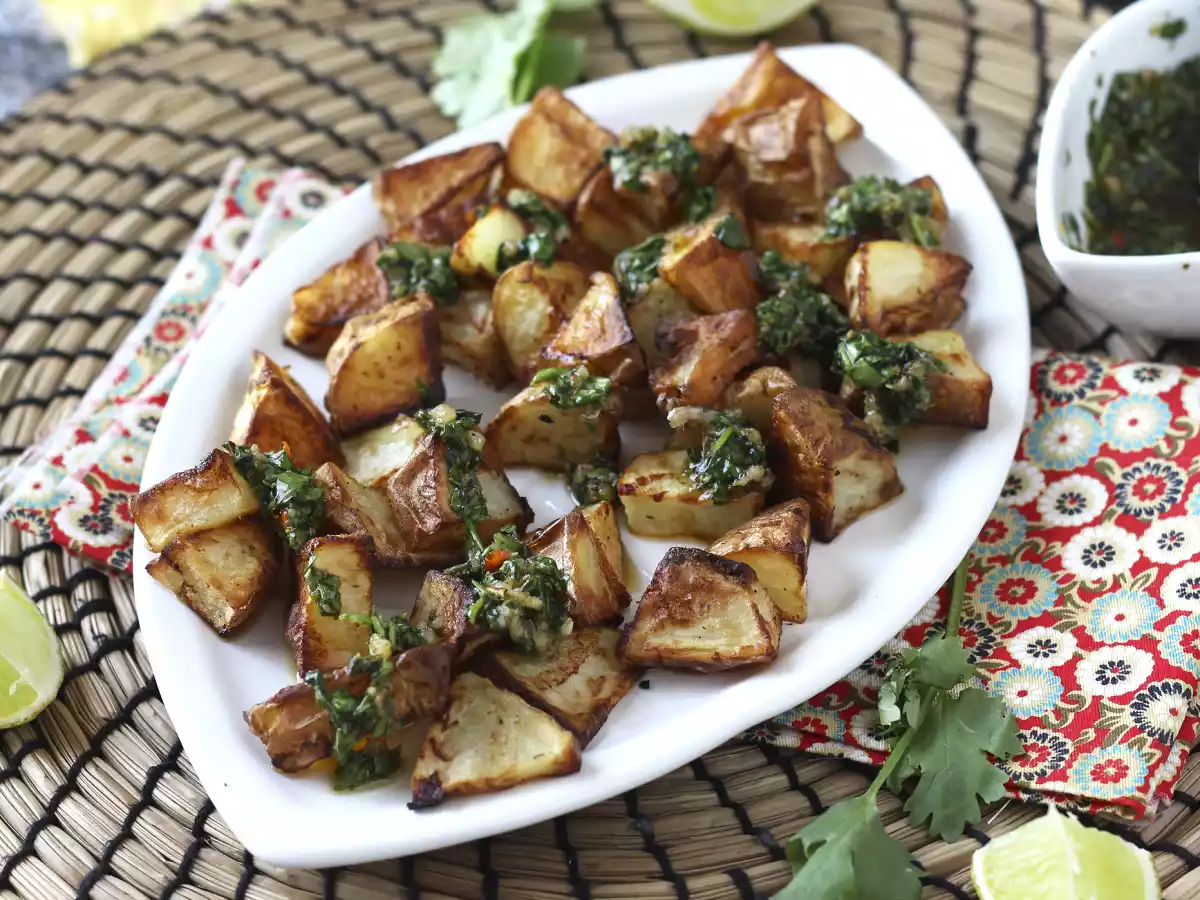 Patate al forno con salsa chimichurri - foto 4