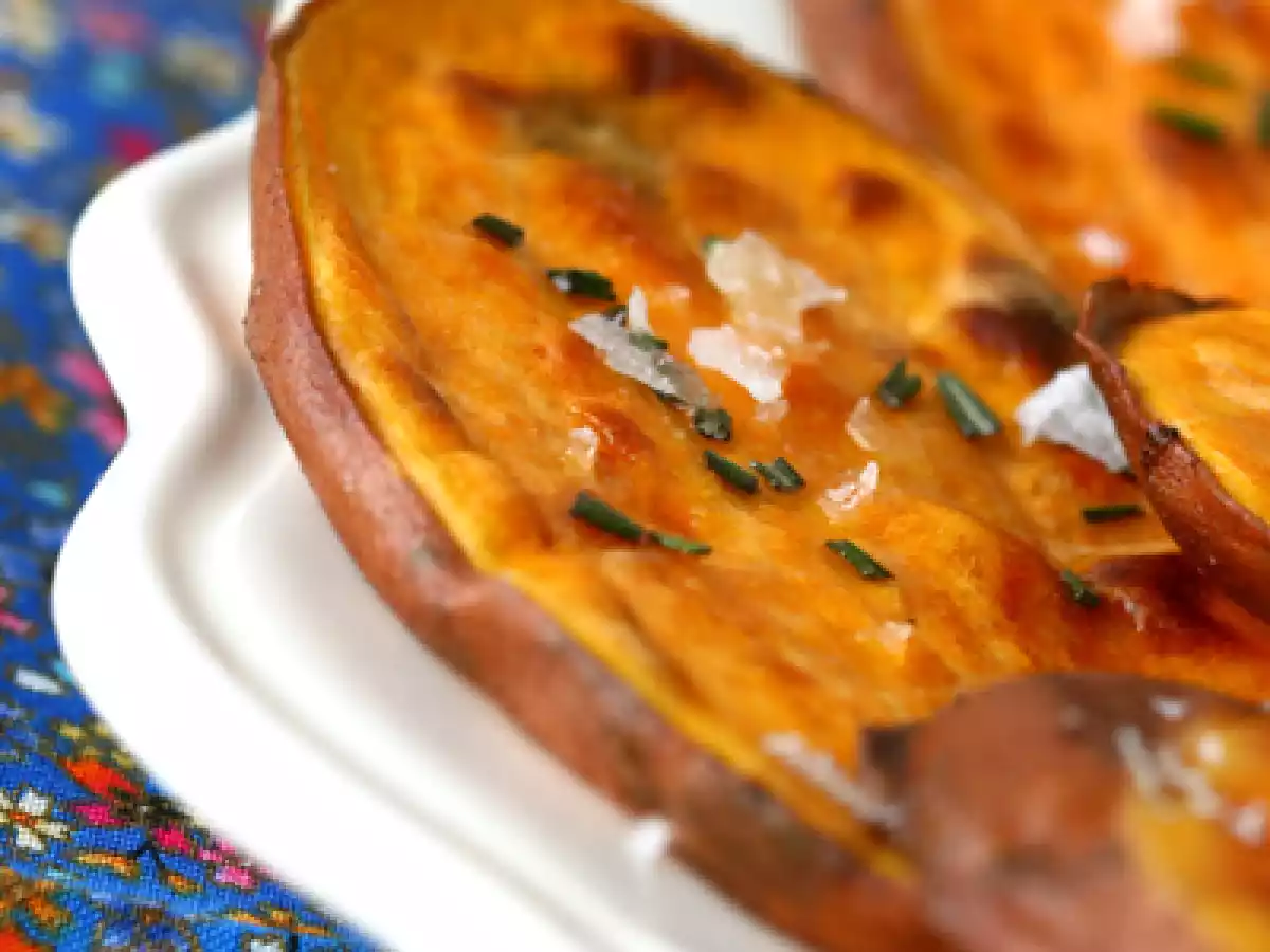 Patate dolci al forno