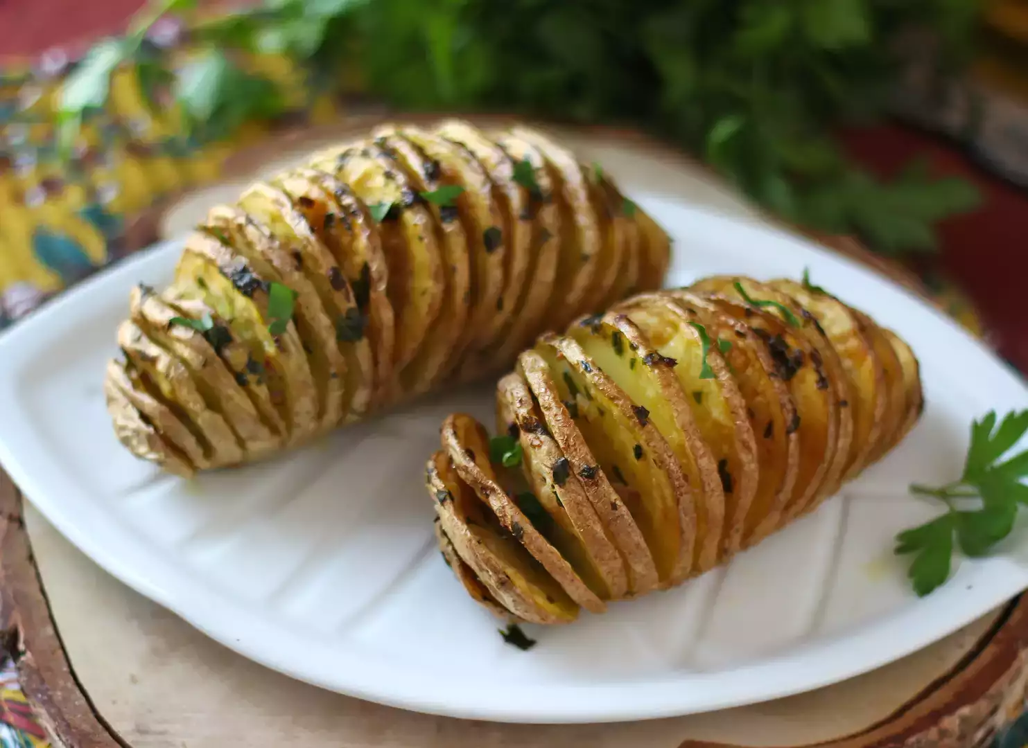 Patate hasselback in friggitrice ad aria: croccanti e facili
