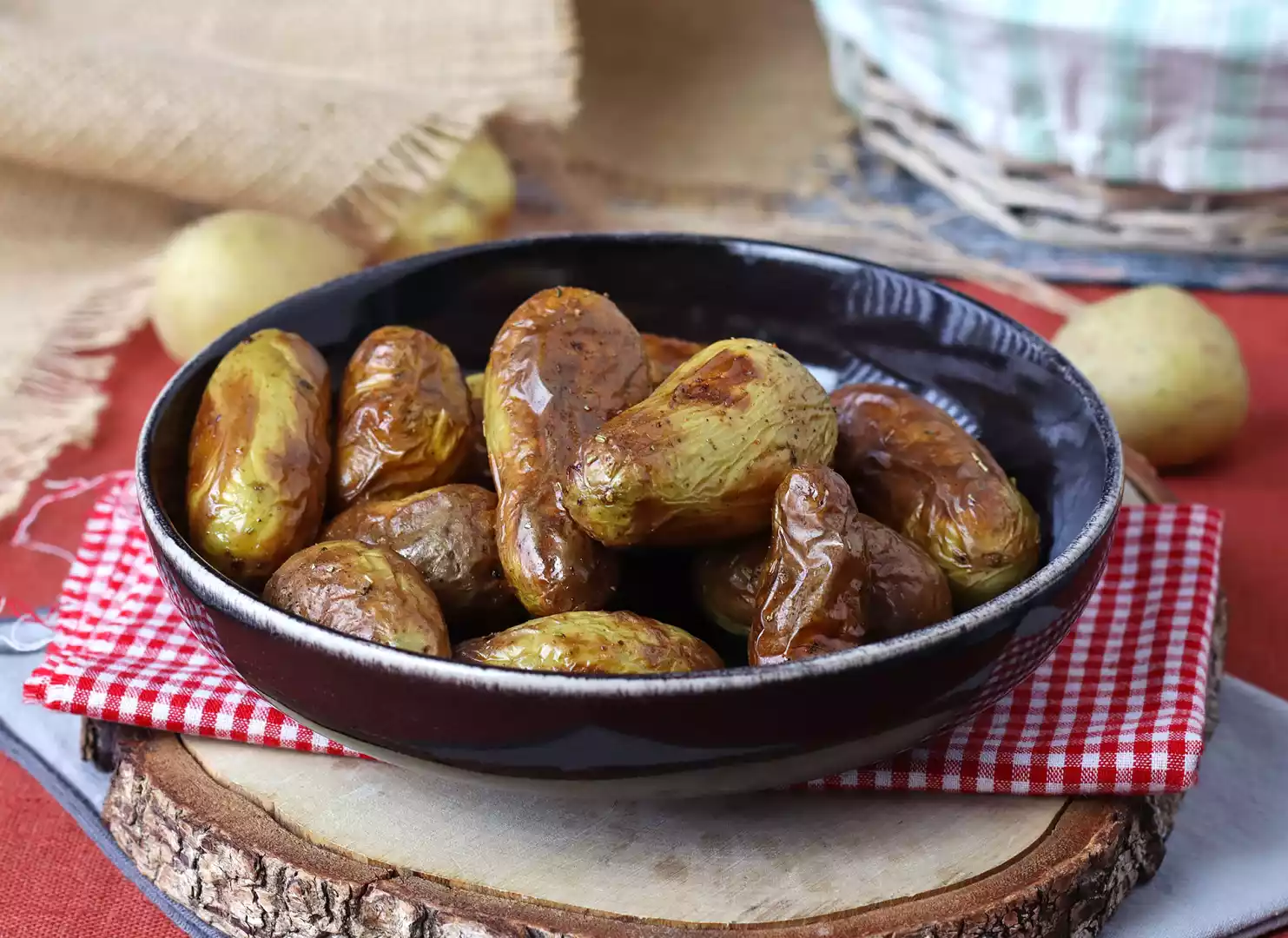 Patate novelle in friggitrice ad aria