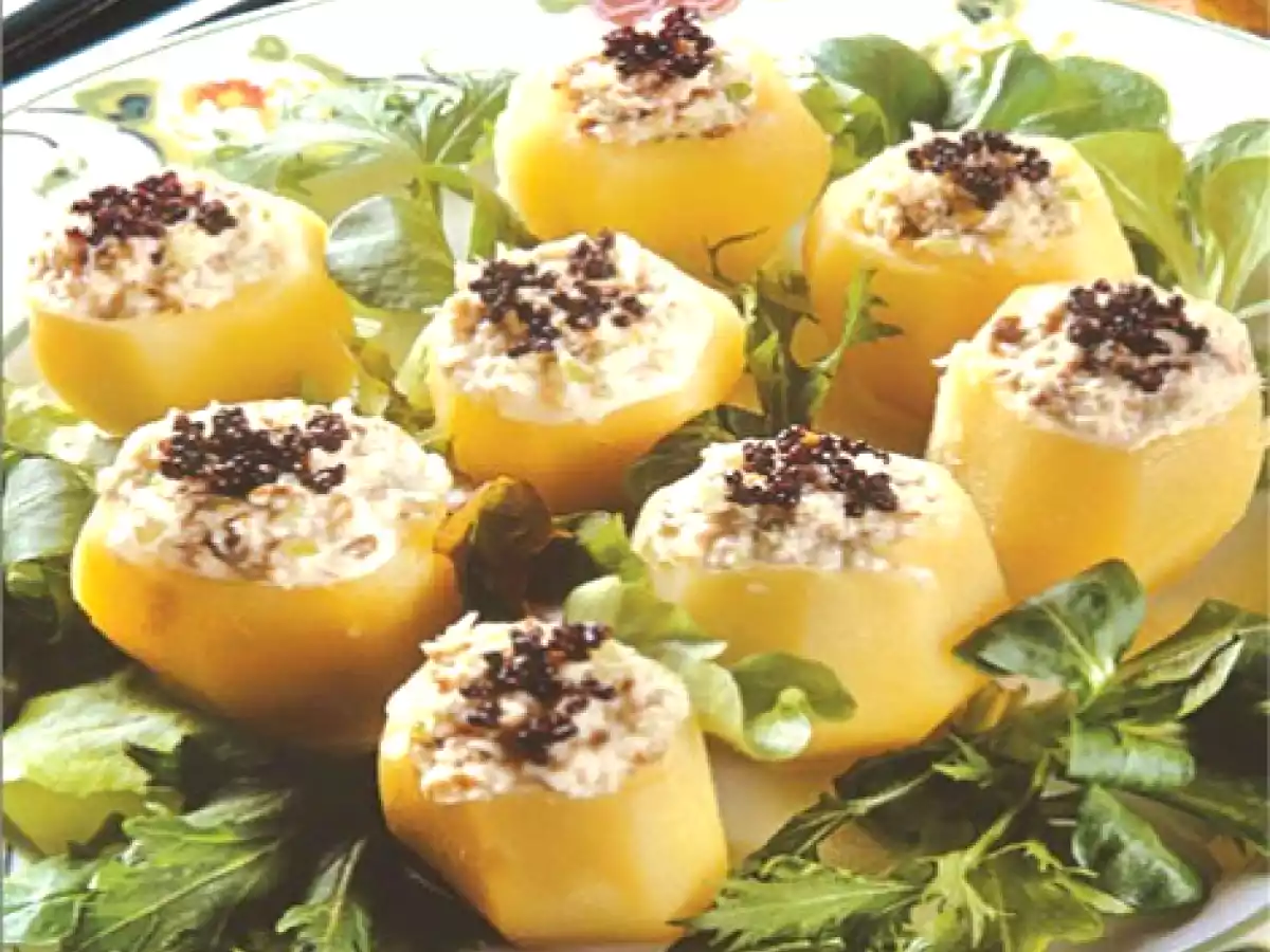Patate ripiene al granchio