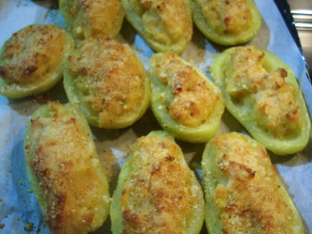 Patate ripiene con prosciutto cotto