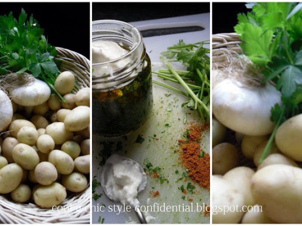 Patate tiepide alla cipolla con salsa al curry, foto 3