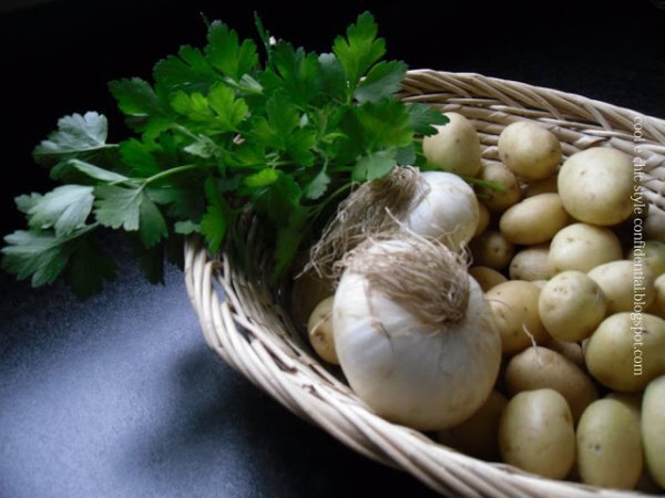 Patate tiepide alla cipolla con salsa al curry, foto 4