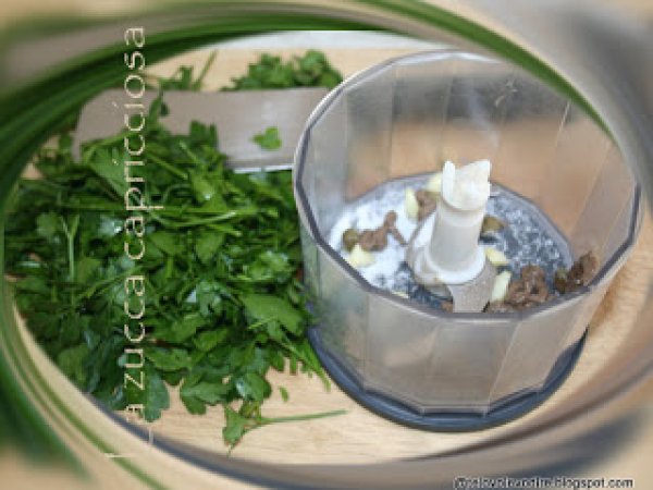 Patè di cannellini e sgombro.....con salsa verde, foto 6
