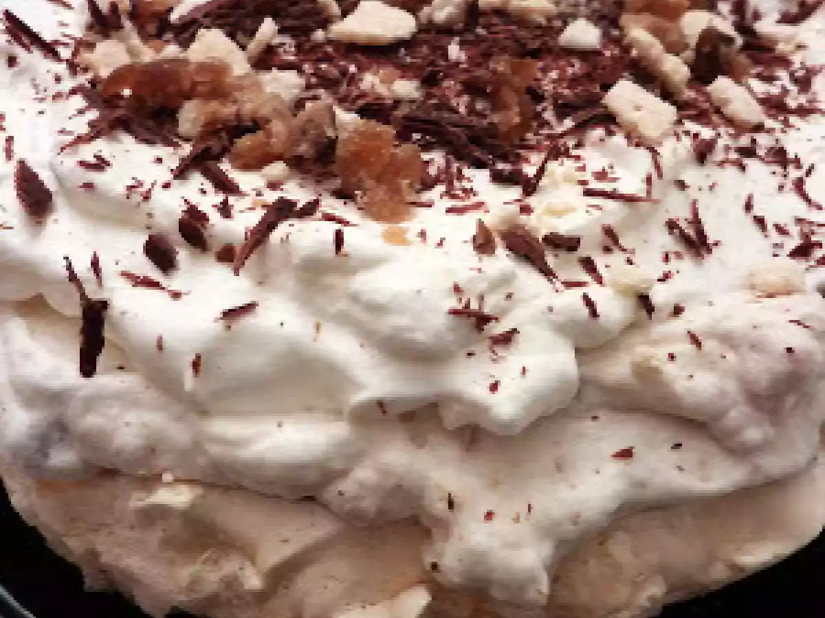 Pavlova alla crema di marroni
