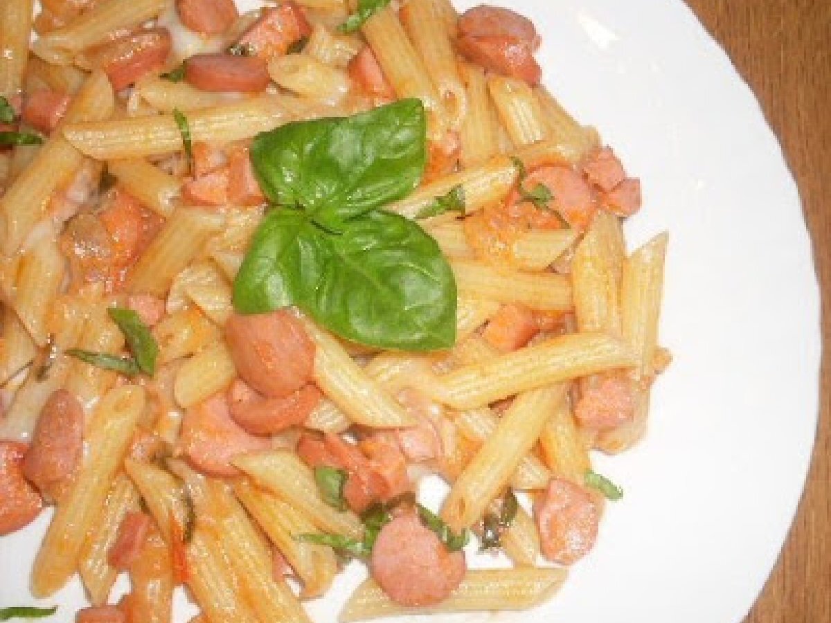 Penne ai wurstel