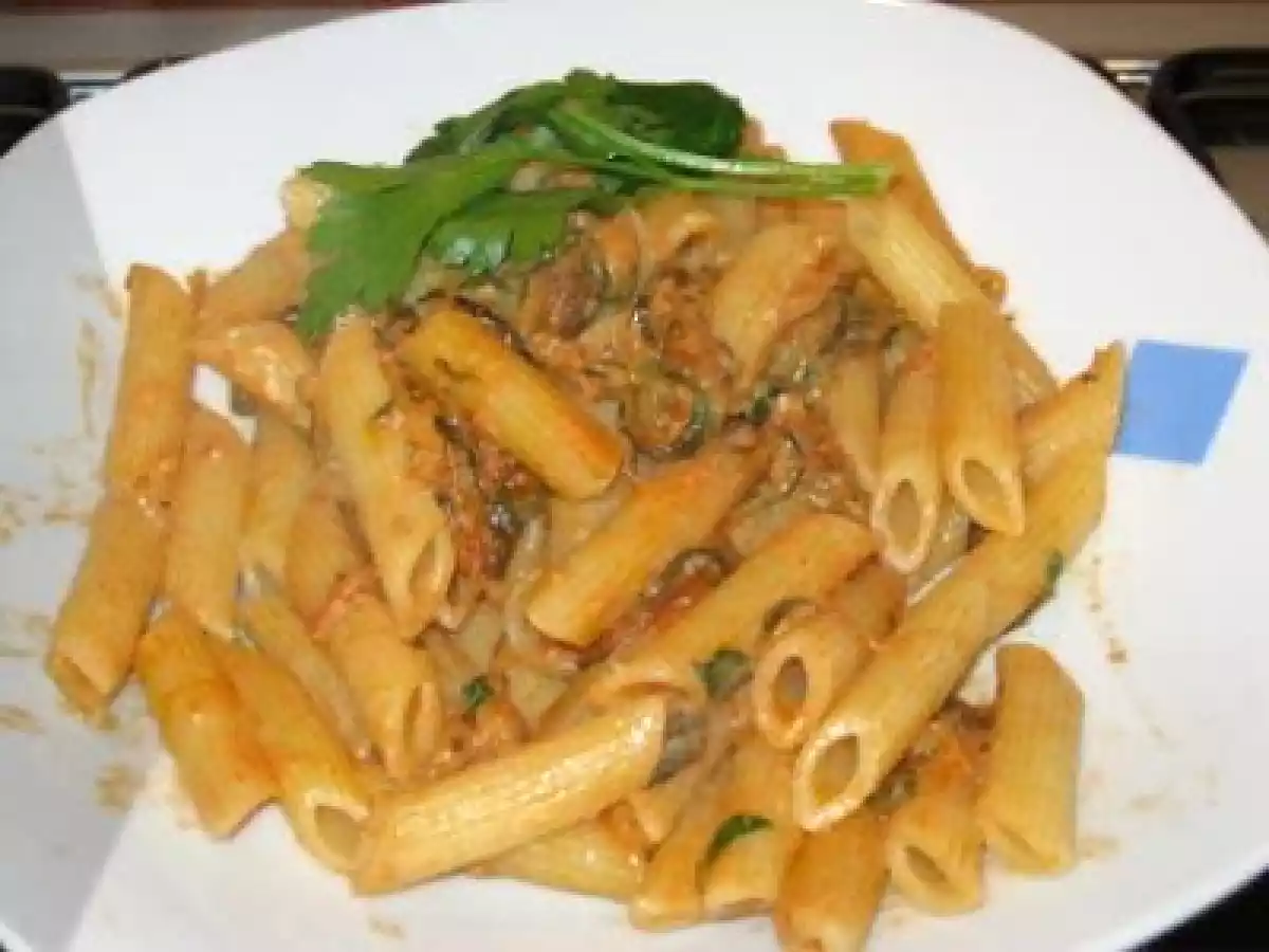 Penne al Philadelphia al Salmone