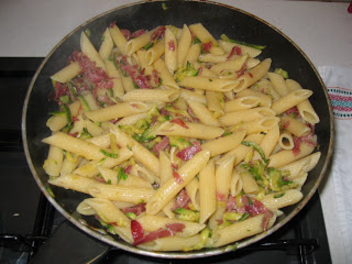 Penne zucchine e bresaola - foto 3