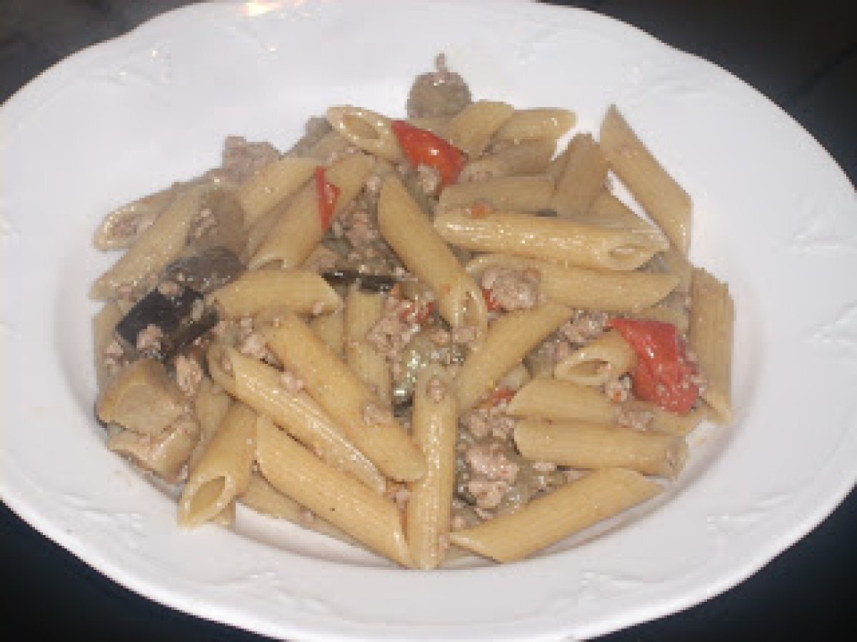 PENNETTE INTEGRALE CON MELANZANE E FUNGHI - foto 2