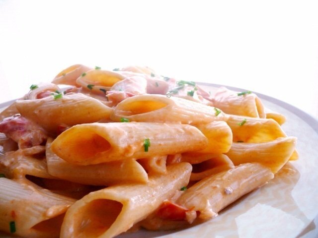 Pennette salmone e vodka - Ricetta Petitchef