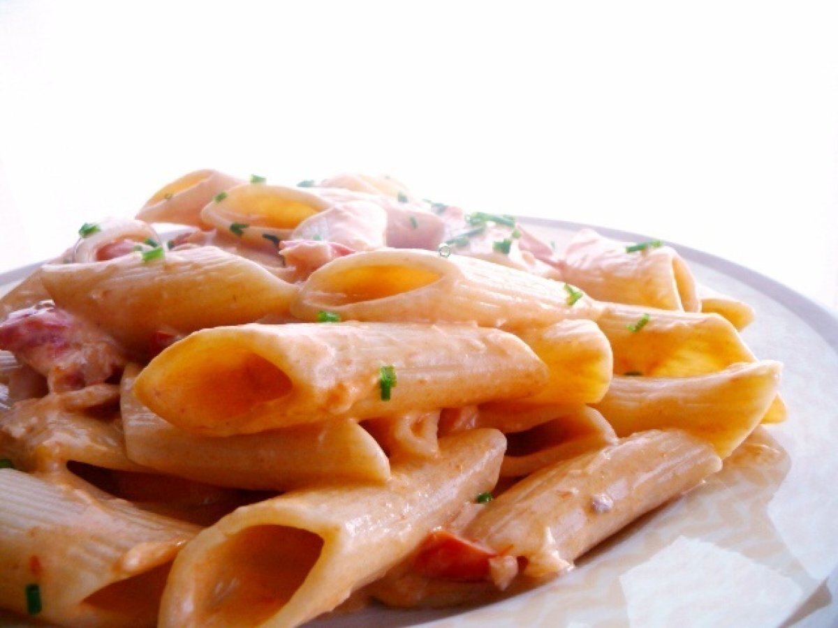 Pennette salmone e vodka