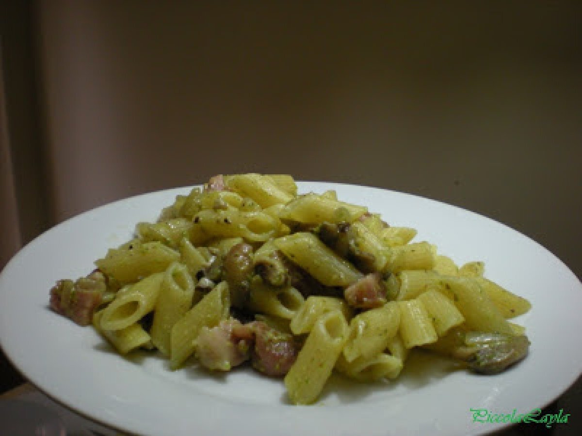 Pennette Speck Funghi e Pistacchi