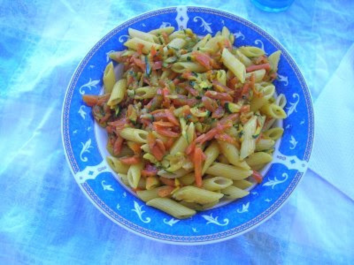 Pennette Zucchine, carote e zafferano