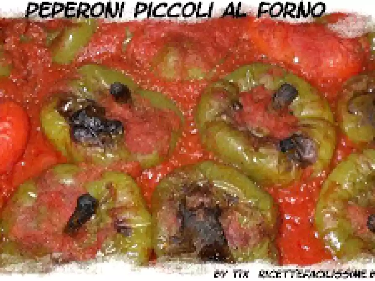 PEPERONI PICCOLI AL FORNO