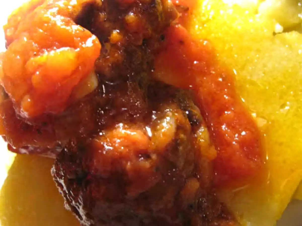 Per un Natale in montagna: Spezzatino di cervo e polenta e......carrellata di antipasti - foto 5