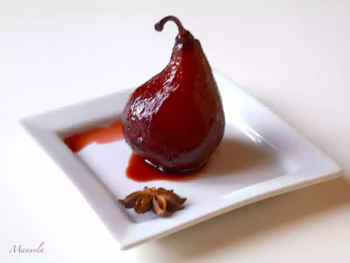 Pere al Negramaro al profumo di cannella e anice stellato - foto 2