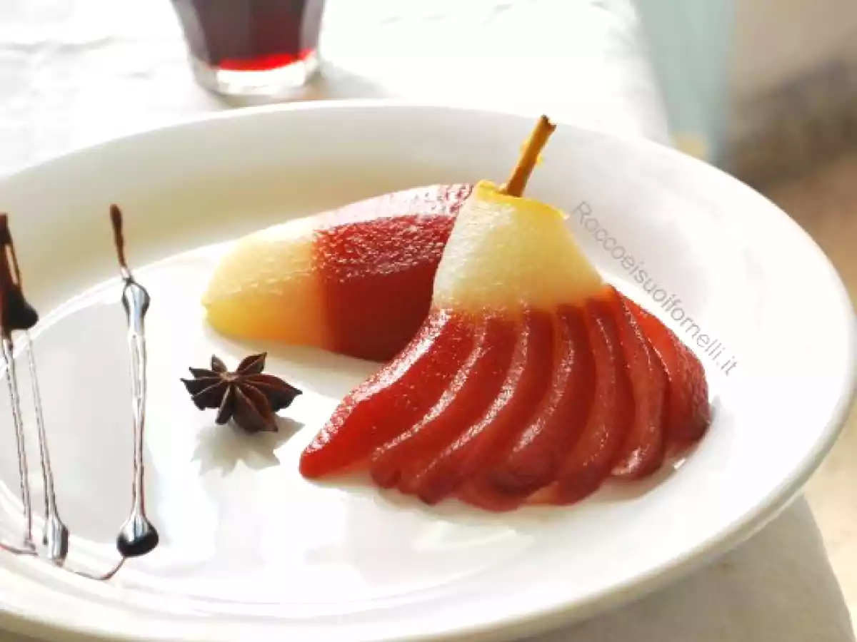 Pere al vino rosso primitivo di Puglia