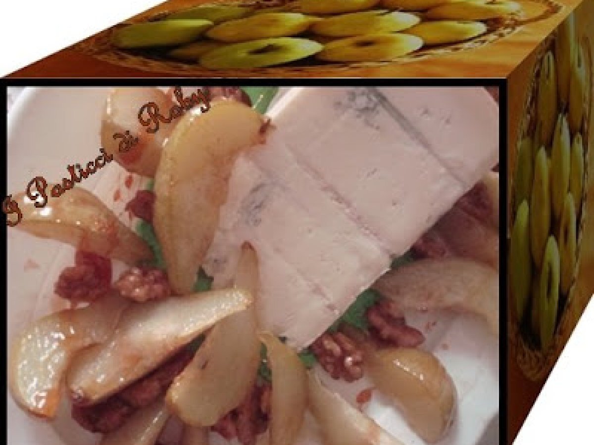 PERE CARAMELLATE ALLA CREMA DI GORGONZOLA CON NOCI