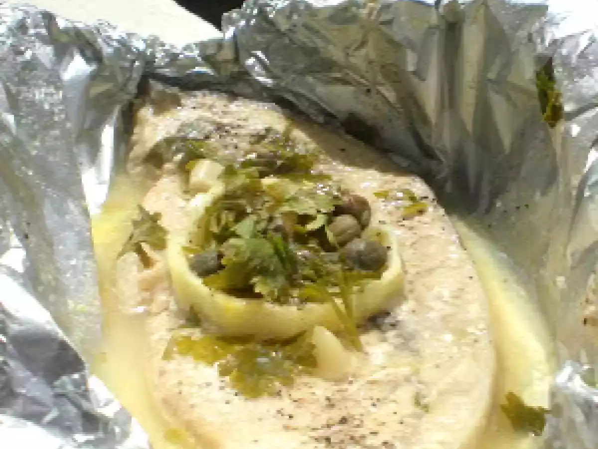 Pesce Spada al Cartoccio profumato al Limone