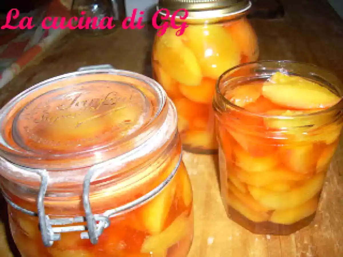 Pesche sciroppate al Moscato - foto 2