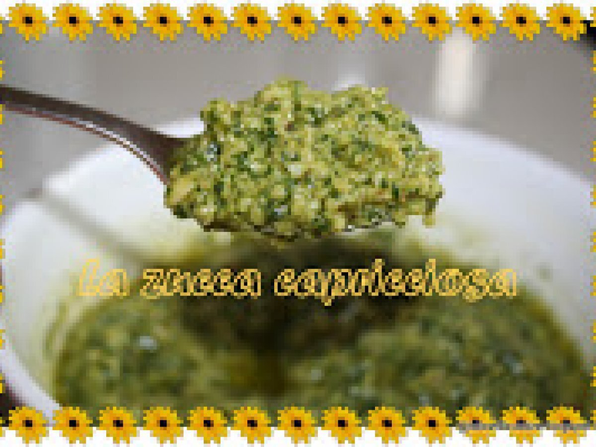 Pesto basilico e piselli