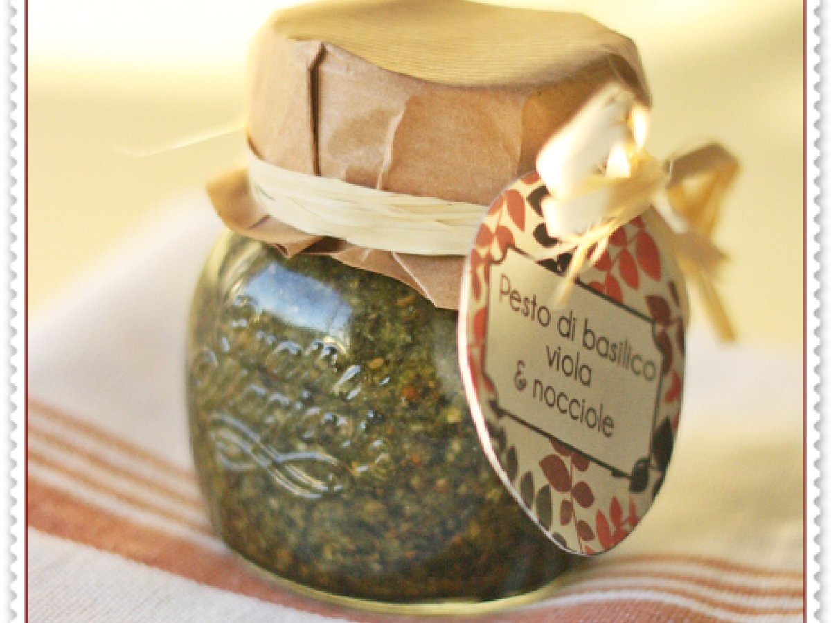 Pesto di basilico viola e nocciole, foto 3