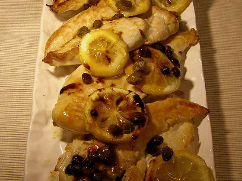 Petti di pollo al forno con limone e capperi, foto 1