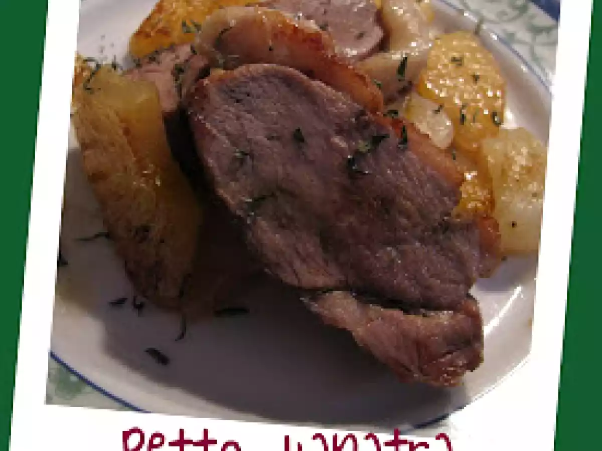 PETTO D'ANATRA CON CIPOLLINE E ANANAS