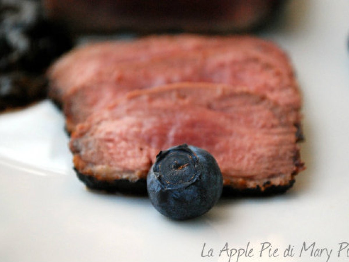 Petto d'anatra con salsa di more (o di mirtilli)
