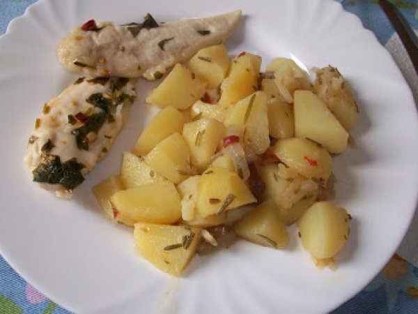 Petto di Pollo al Limone e Patate agli Aromi