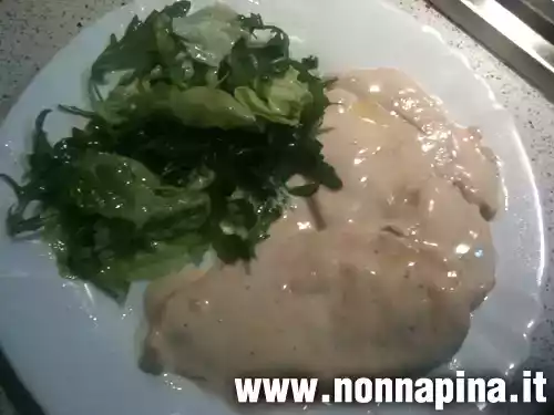 Petto di pollo con panna