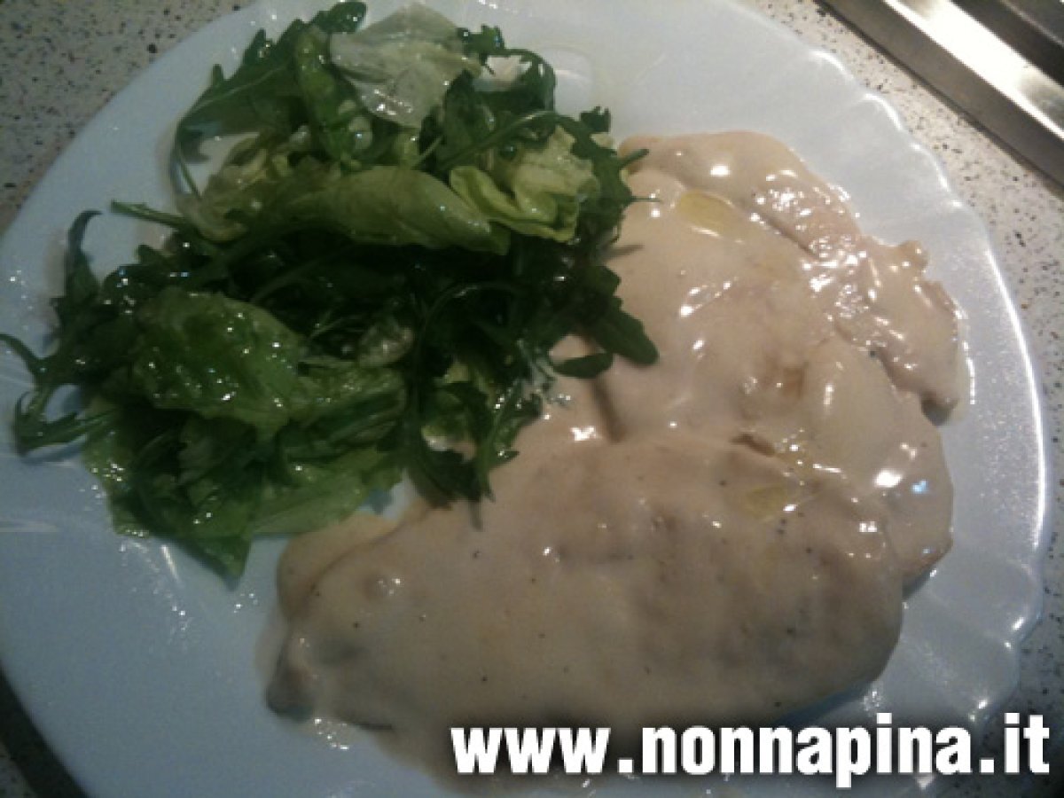 Petto di pollo con panna