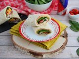 Piadina arrotolata con Cheddar e Spinaci, foto 3