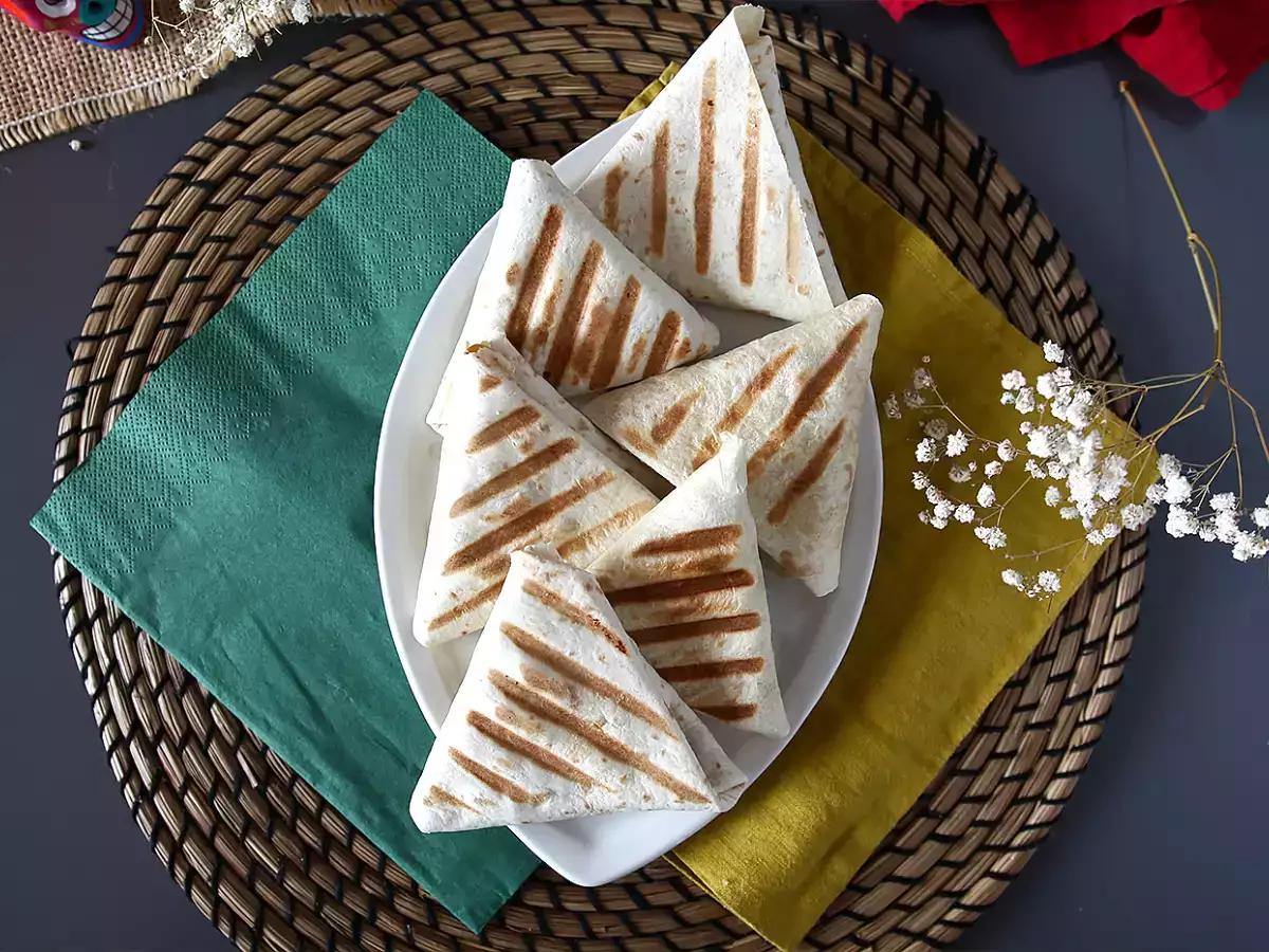 Piadine a fazzoletto in versione messicana - foto 3
