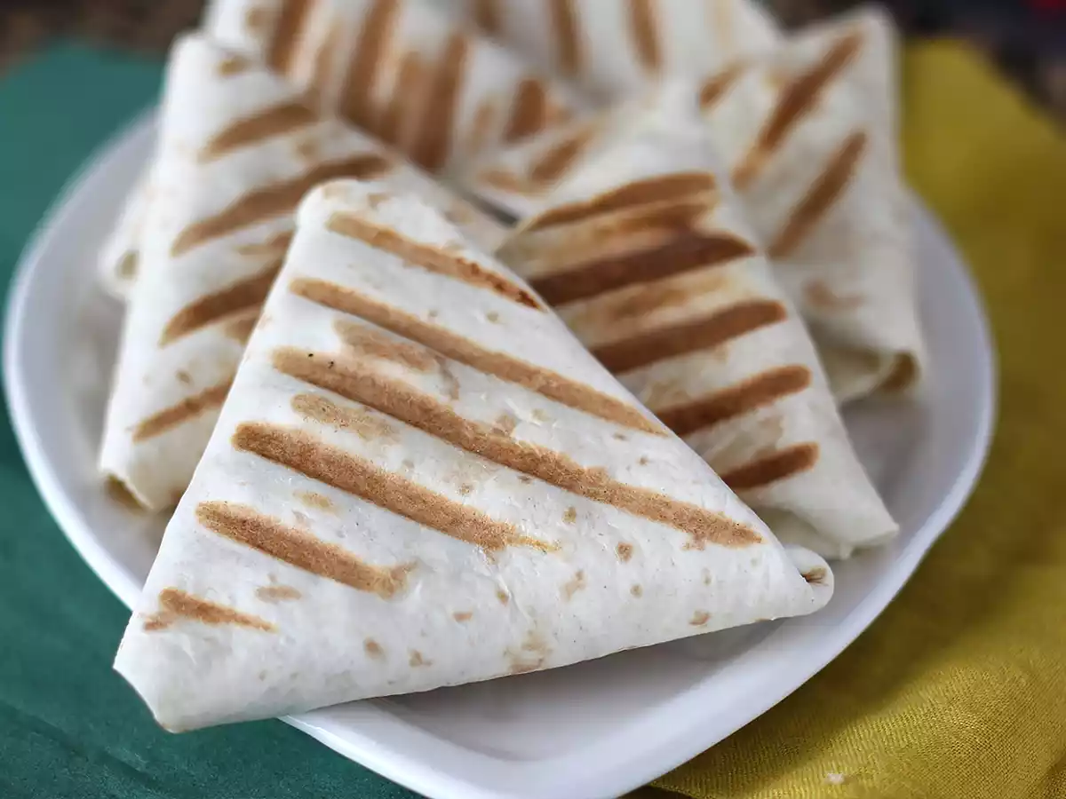 Piadine a fazzoletto in versione messicana - foto 5