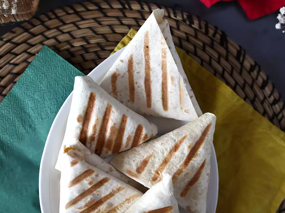 Piadine a fazzoletto in versione messicana - foto 6