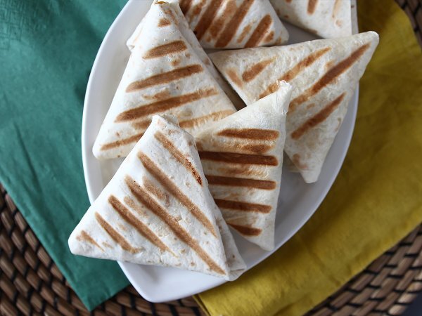 Piadine a fazzoletto in versione messicana, foto 2
