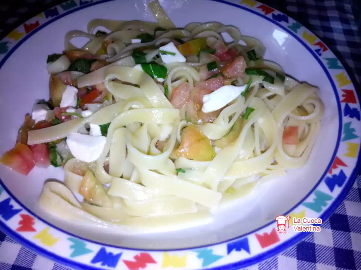 Piatti estivi – Tagliatelle alla caprese