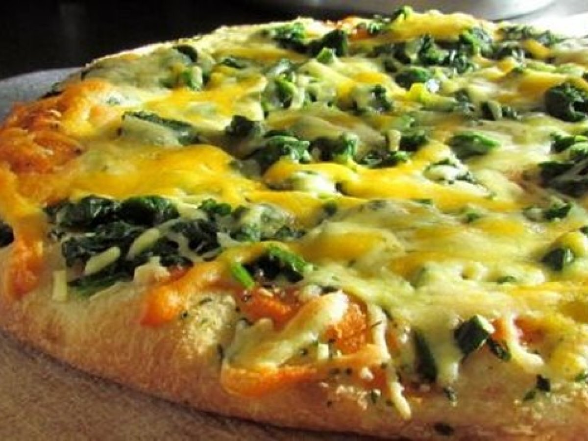 Pizza agli spinaci