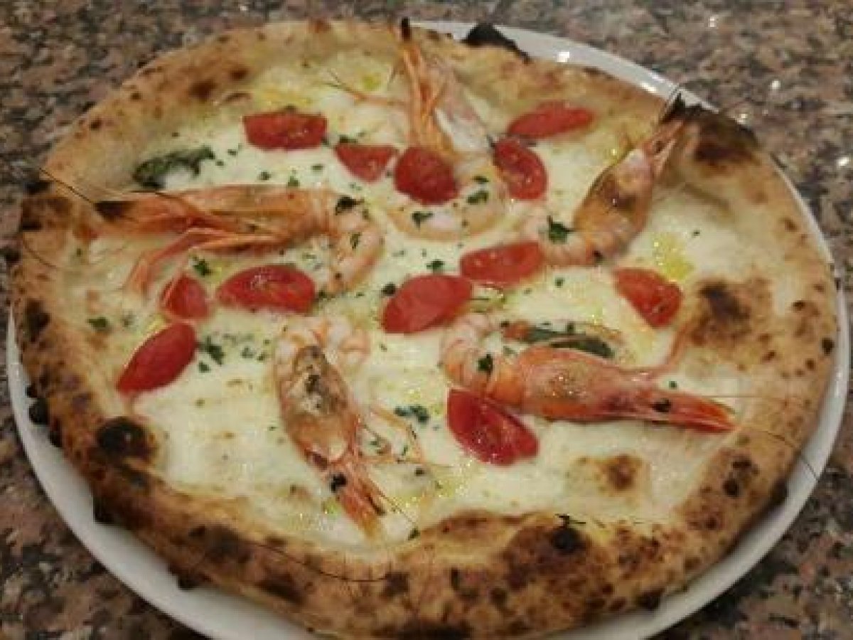 Pizza ai gamberoni