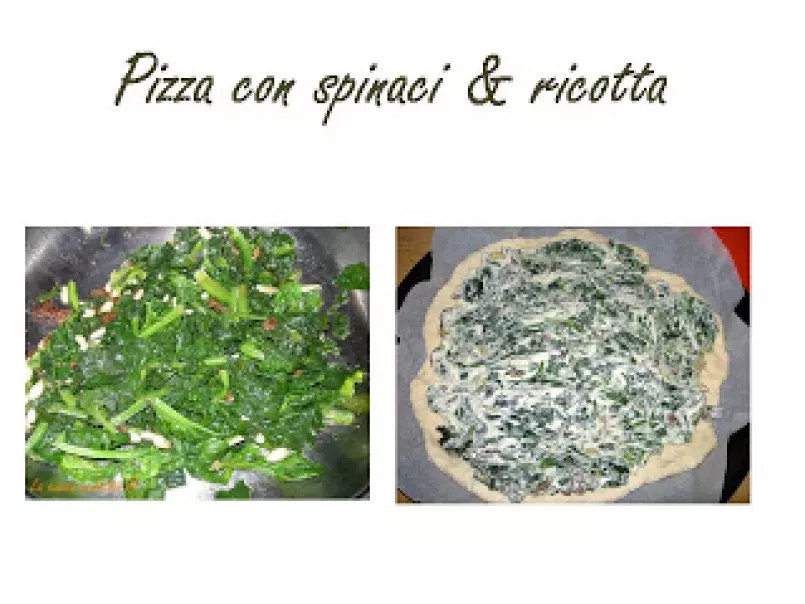Pizza con spinaci e ricotta - foto 2