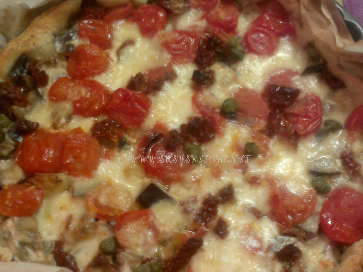 Pizza di verdure in pasta sfoglia - foto 2