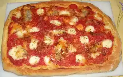 Pizza gorgonzola e pancetta