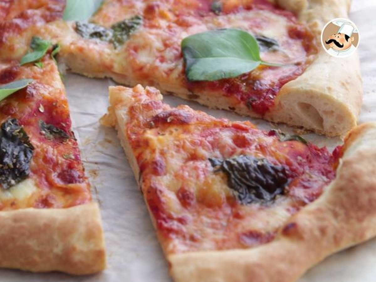 Pizza Margherita con impasto soffice