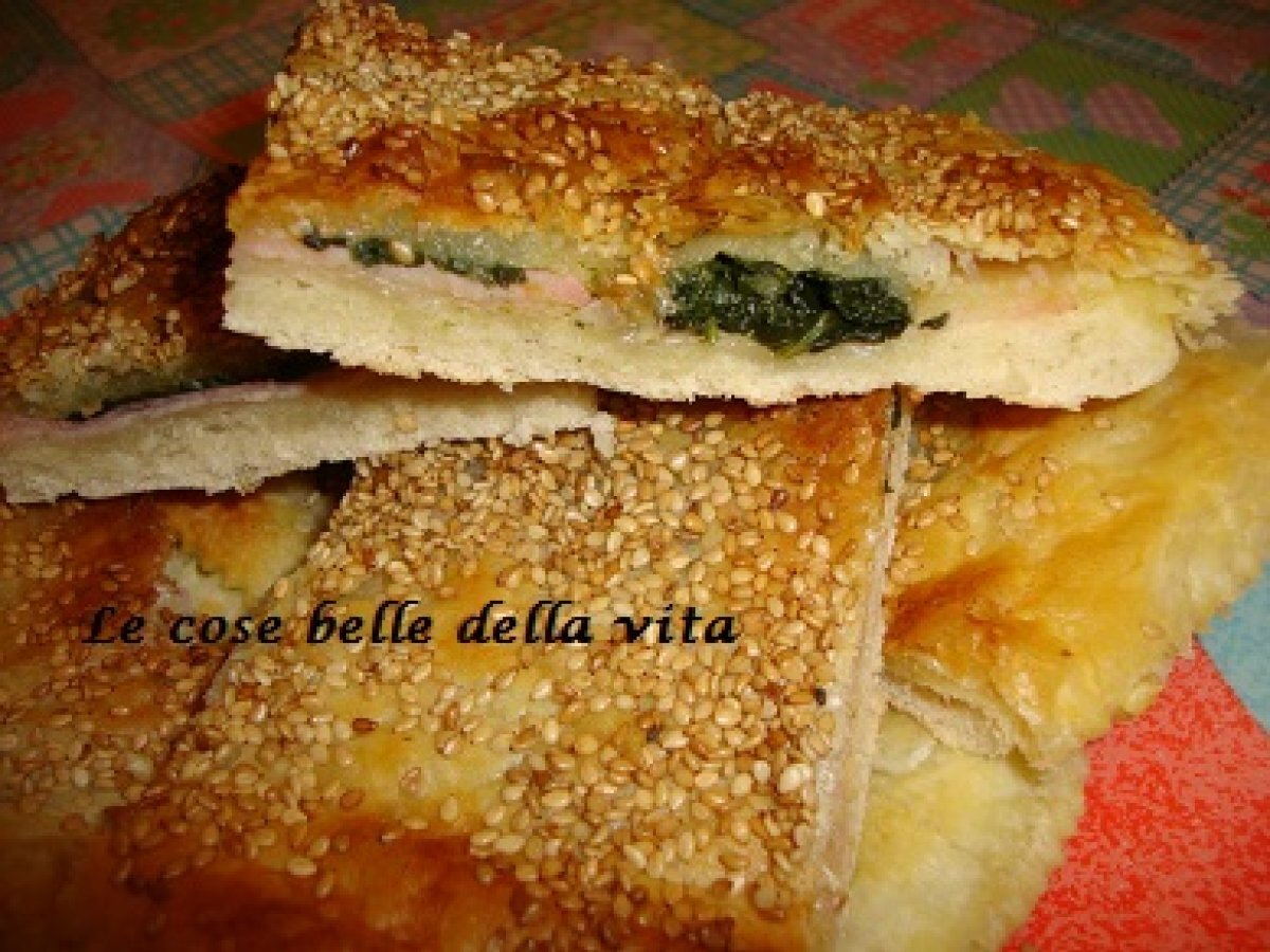 Pizza parigina con spinaci