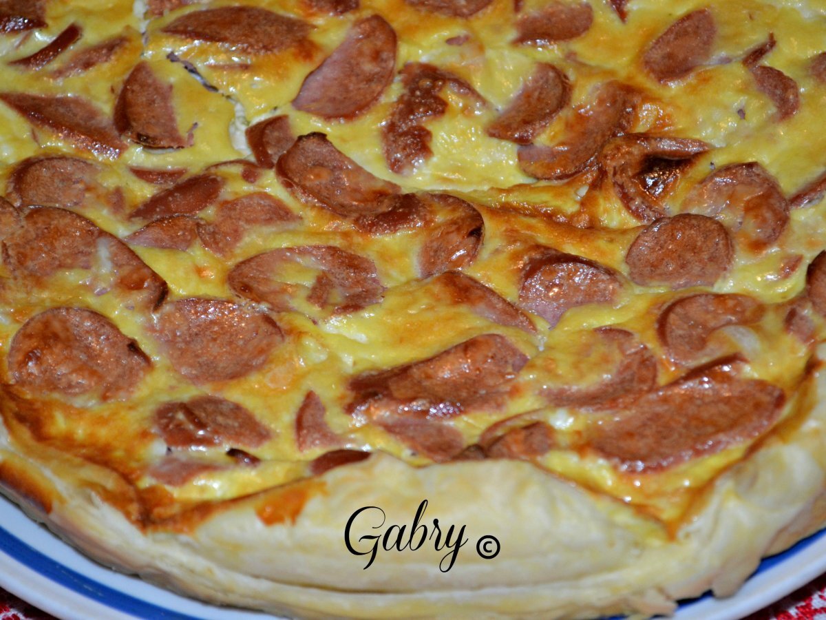 Pizza rustica con stracchino e wurstel - foto 3