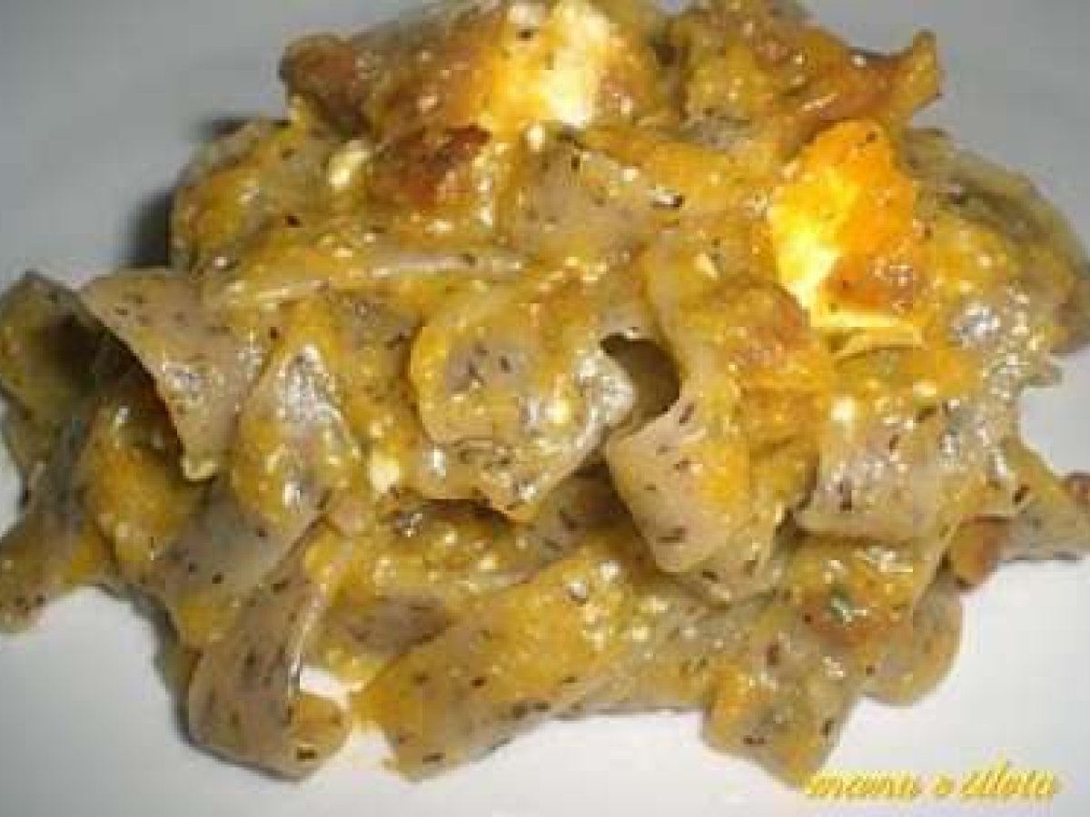 Pizzoccheri zucca e finferli